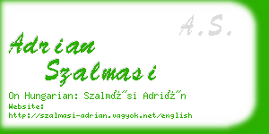 adrian szalmasi business card